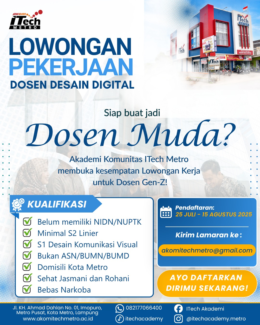 lowongan kerja dosen